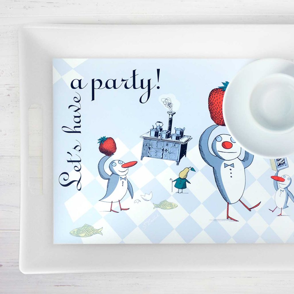 Tablett Pinguin
